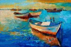 elmoutahida united puzzles 6 BOATS PAINTING