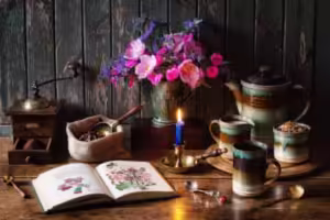elmoutahida united puzzles - Bouquets Candles Coffee Mill
