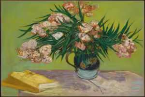 elmoutahida united puzzles - Oleanders By Vincent Van Gogh 1888