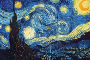 elmoutahida united puzzles - The Stary Night By Vincent Van Gogh