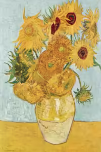 elmoutahida united puzzles - Vase With Twelve Sunflowers By Vincent Van Gogh 1888 1889