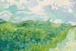 elmoutahida united puzzles - Green Wheat Fields Auvers By Vincent Van Gogh 1890